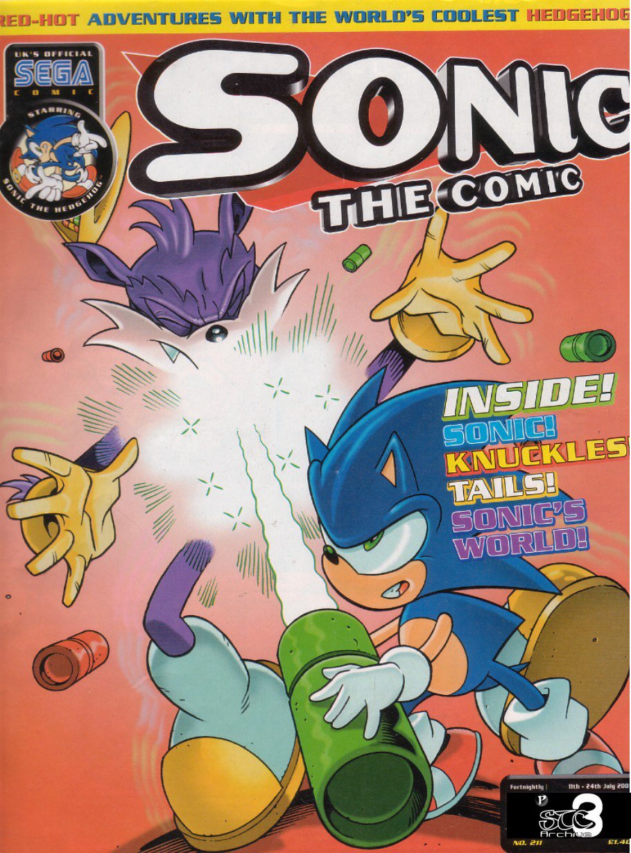 Sonic - The Comic Issue No. 211 Cover Page